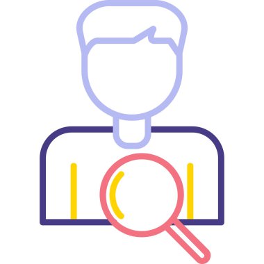 Seçim Süreci Web simgesi vektör illüstrasyonu