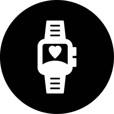 smartwatch simgesi, vektör illüstrasyonu 