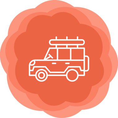 Safari cipi. Web simgesi basit illüstrasyon 