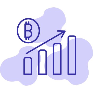 Kârlı web simgesi basit illüstrasyon