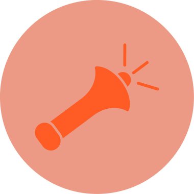 Boynuz. Web simgesi basit illüstrasyon