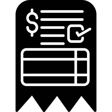 fatura simgesi vektör illüstrasyonu