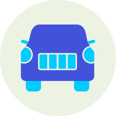 araba web simgesi basit illüstrasyon 