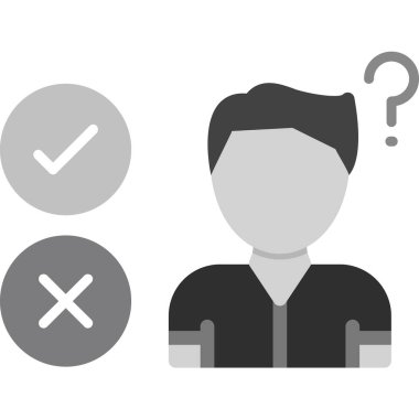 Quiz web simgesi vektör illüstrasyonu