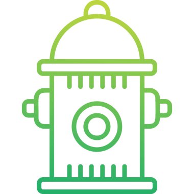 Yangın musluğu simgesinin vektör illüstrasyonu           