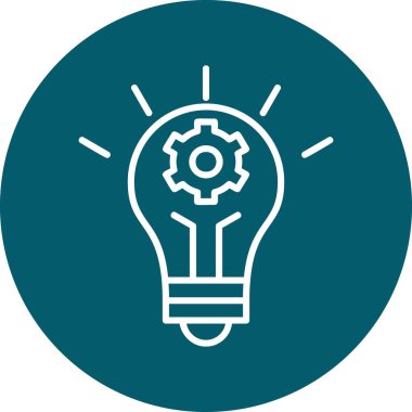 İnovasyon web simgesi basit illüstrasyon 