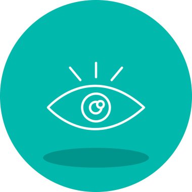 Göz. Web simgesi basit illüstrasyon 