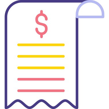 Bill simgesi, vektör illüstrasyonu basit tasarım