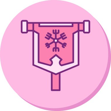 bayrak web simgesi, vektör illüstrasyonu 