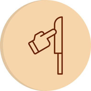 Keskin Nesne simgesi, basit vektör illüstrasyonu 