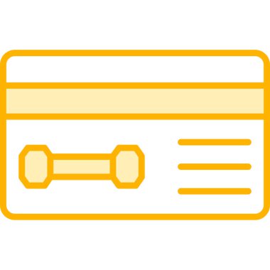 Üye Kart simgesi, vektör illüstrasyonu basit tasarım