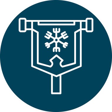 bayrak web simgesi, vektör illüstrasyonu 