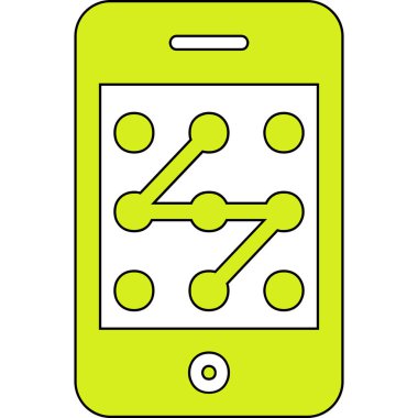 Koruma ve Güvenlik Kabartması Web Ana Hattı ikon vektör çizimi