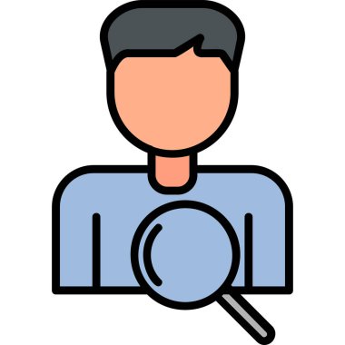 Seçim Süreci Web simgesi vektör illüstrasyonu