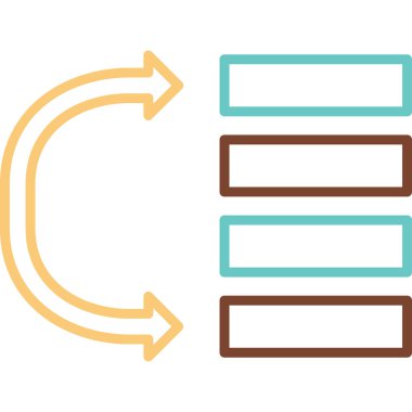 Veri simgesi, vektör illüstrasyonuna öncelik ver 