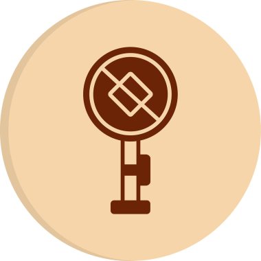 Öncelikli web simgesi vektör illüstrasyonunun sonu