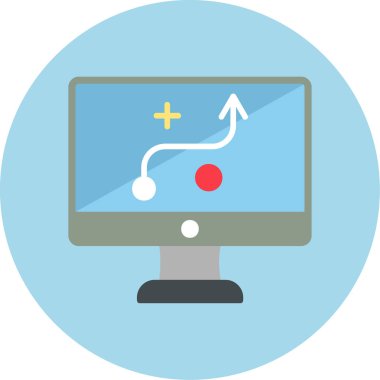 Strateji Simgesi Vektör illüstrasyonu 