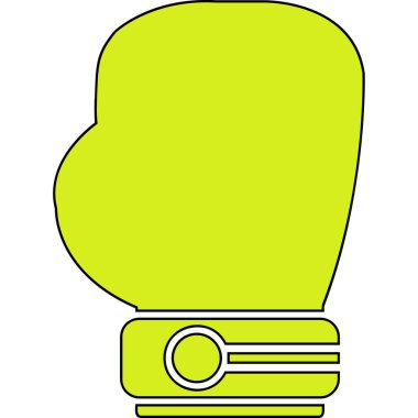 Boks eldiveni simge vektör çizim