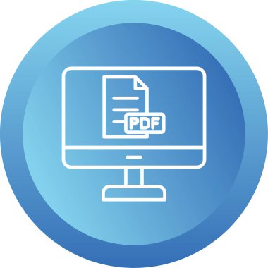 pdf simgesi vektör illüstrasyonunu indir
