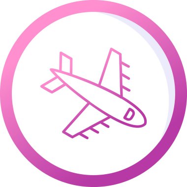  Uçak. Web simgesi basit illüstrasyon