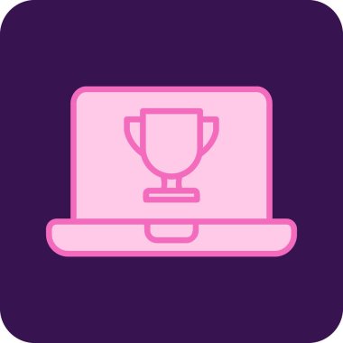 dizüstü bilgisayar simgesi, vektör illüstrasyonu basit tasarım