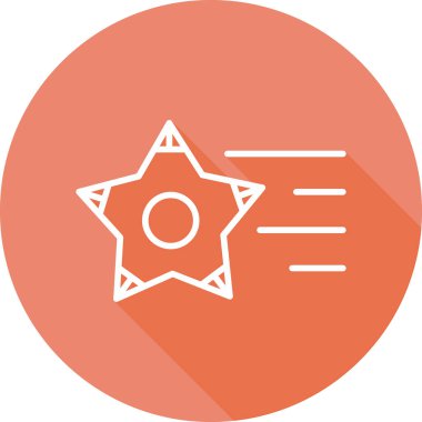vector illustration of Shooting Stars icon