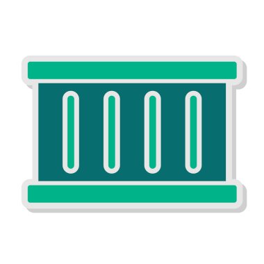 kabuk ağ simgesi vektör illüstrasyonu