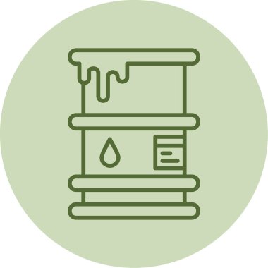 Namlu simgesi, vektör illüstrasyonu basit tasarım