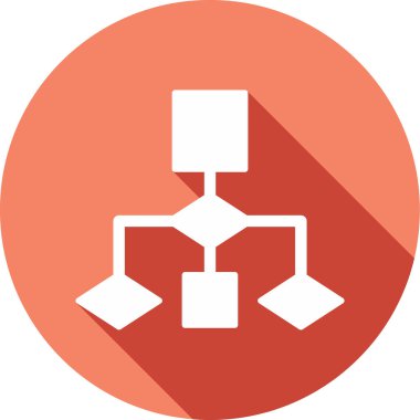 Akış Çizelgesi simgesi, vektör illüstrasyonu             