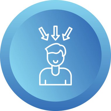 Oklu adam, vektör illüstrasyonu 