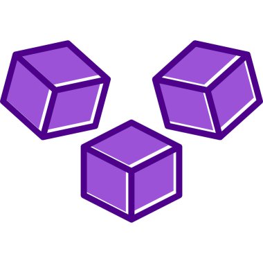 küp web simgesi basit tasarım 