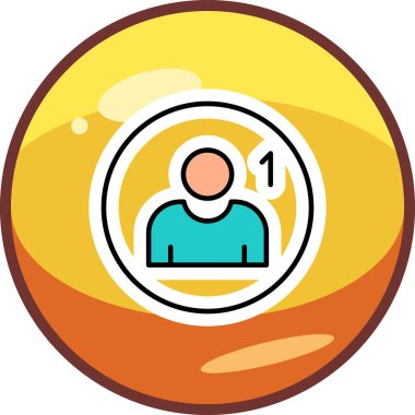 Takip simgesi, vektör illüstrasyonu basit tasarım