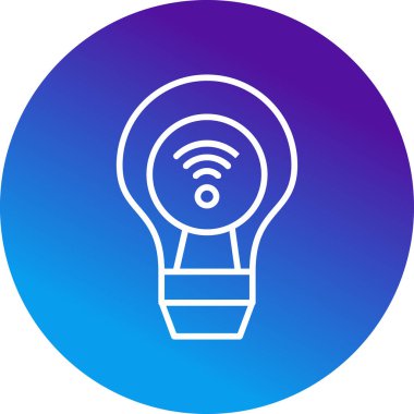 ampul simgesi, vektör illüstrasyonu 