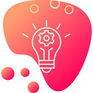 İnovasyon web simgesi basit illüstrasyon 