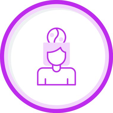 Stres Yönetimi simgesi, vektör illüstrasyonu basit tasarım