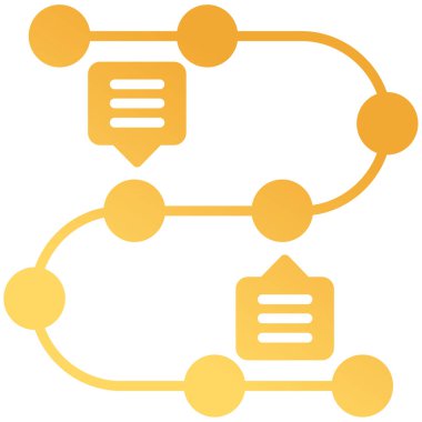 Zaman çizgisi modern simgesinin vektör illüstrasyonu       