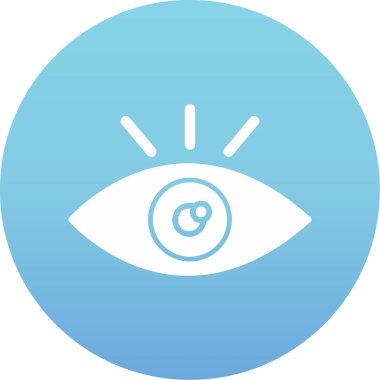 Göz. Web simgesi basit illüstrasyon 