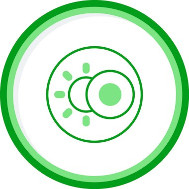 Karanlık mod. Web simgesi basit illüstrasyon