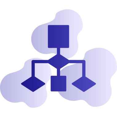 Akış Çizelgesi simgesi, vektör illüstrasyonu             