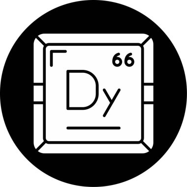 vector illustration of Dysprosium modern icon               clipart