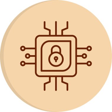 cpu icon, vector illustration simple design