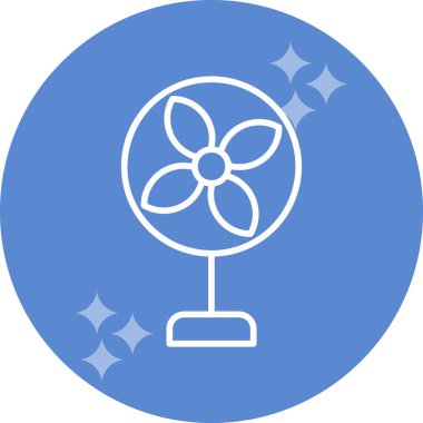 air fan simgesi, vektör illüstrasyonu basit tasarım