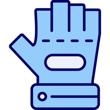 Eldiven simgesi, vektör illüstrasyonu basit tasarım