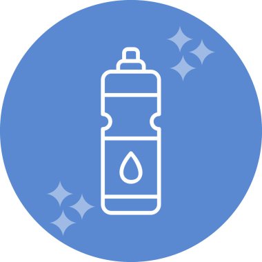 Su şişesi. Web simgesi basit illüstrasyon