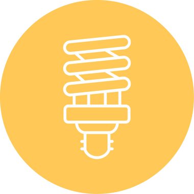 spiral ampul ikonu web basit illüstrasyon