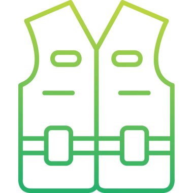 Can yeleği. Web simgesi basit illüstrasyon                               