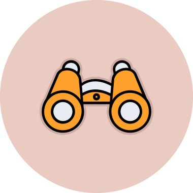 dürbün web simgesi, vektör çizim 