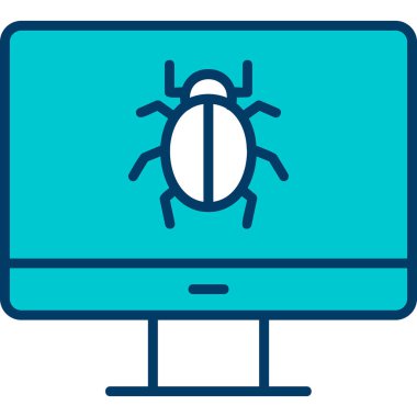 bilgisayar ekranı simgesi, vektör illüstrasyonu basit tasarım