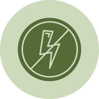 Anti Statik Ağ ikonu vektör illüstrasyonu