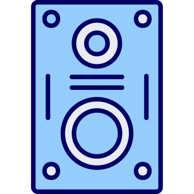 hoparlör basit vektör illüstrasyonu